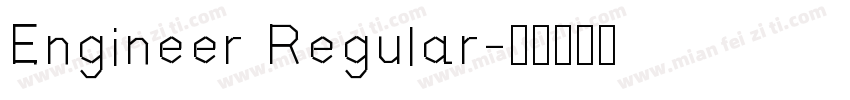 Engineer Regular字体转换